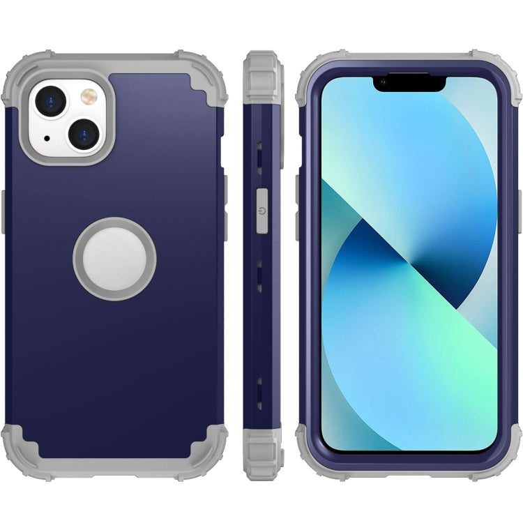 For iPhone 14 3 in 1 Shockproof Phone Case