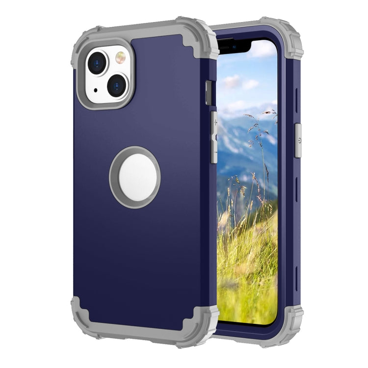 For iPhone 14 3 in 1 Shockproof Phone Case