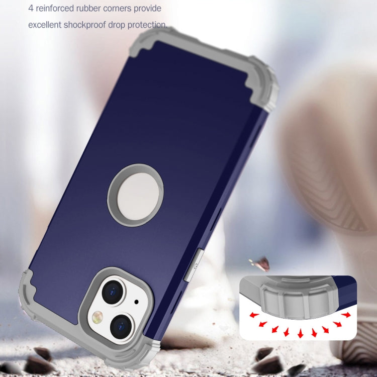 For iPhone 14 3 in 1 Shockproof Phone Case