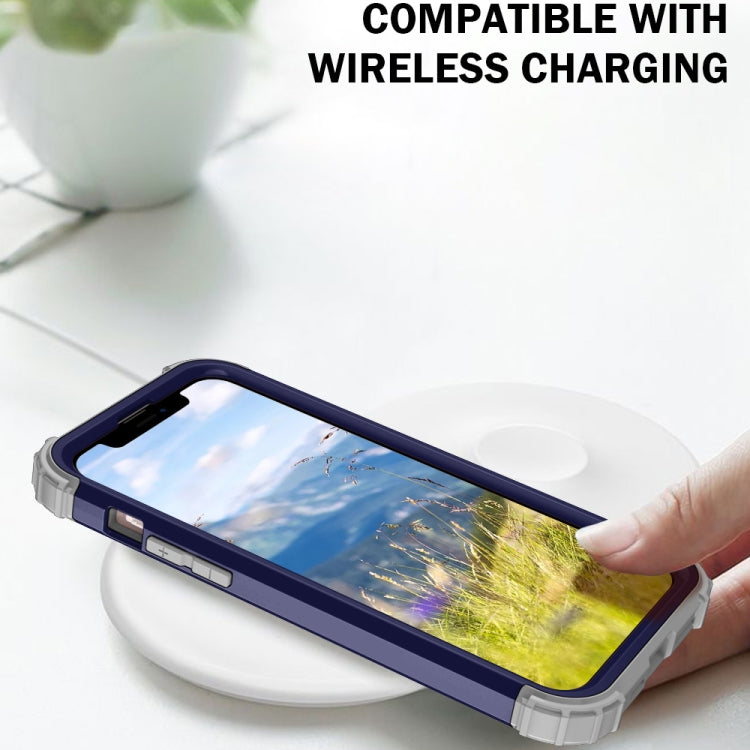 For iPhone 14 3 in 1 Shockproof Phone Case