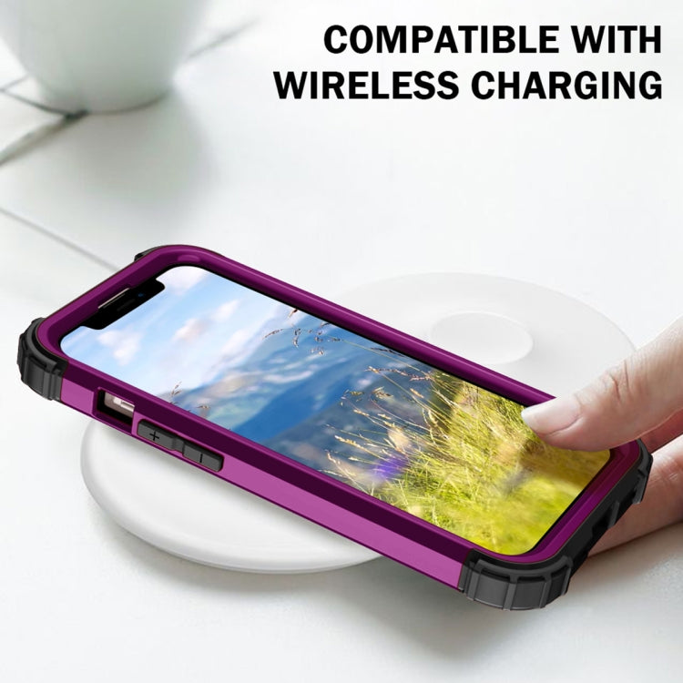For iPhone 14 3 in 1 Shockproof Phone Case