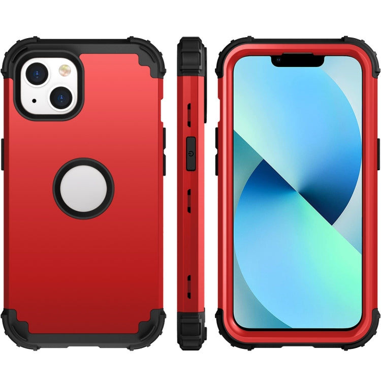 For iPhone 14 3 in 1 Shockproof Phone Case