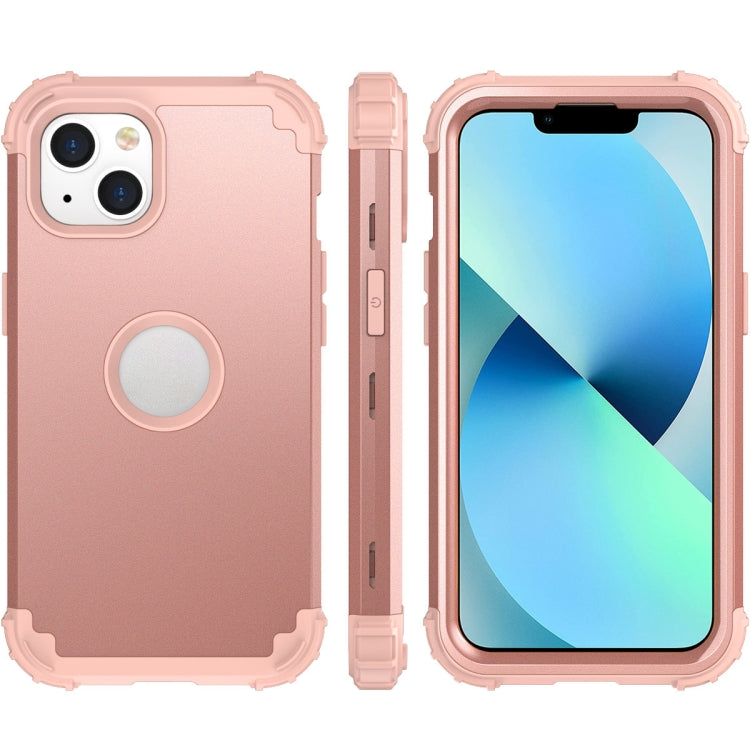 For iPhone 14 3 in 1 Shockproof Phone Case