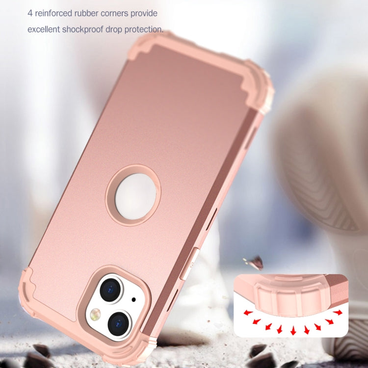 For iPhone 14 3 in 1 Shockproof Phone Case