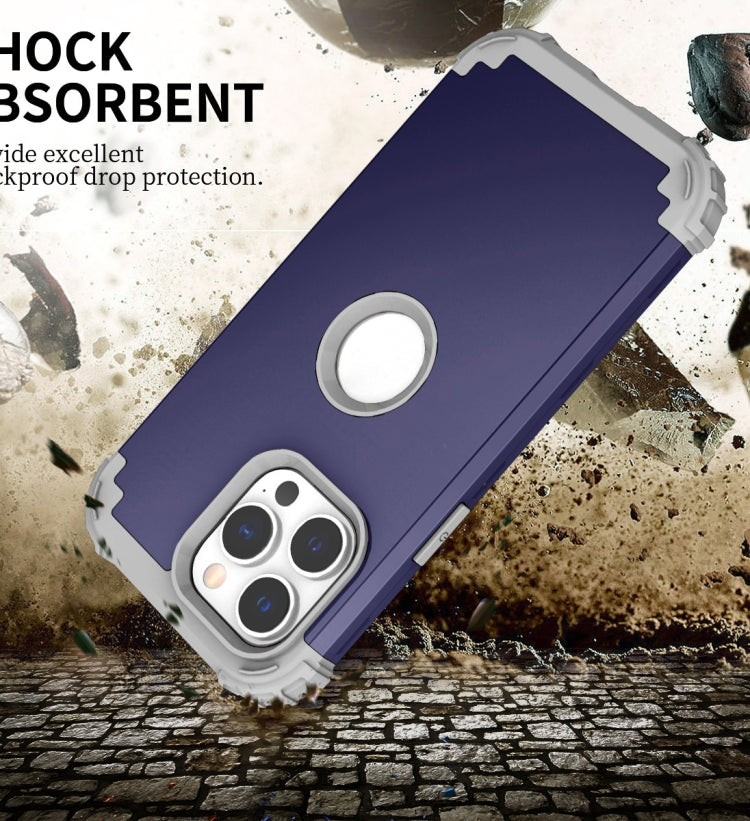 For iPhone 14 Pro 3 in 1 Shockproof Phone Case