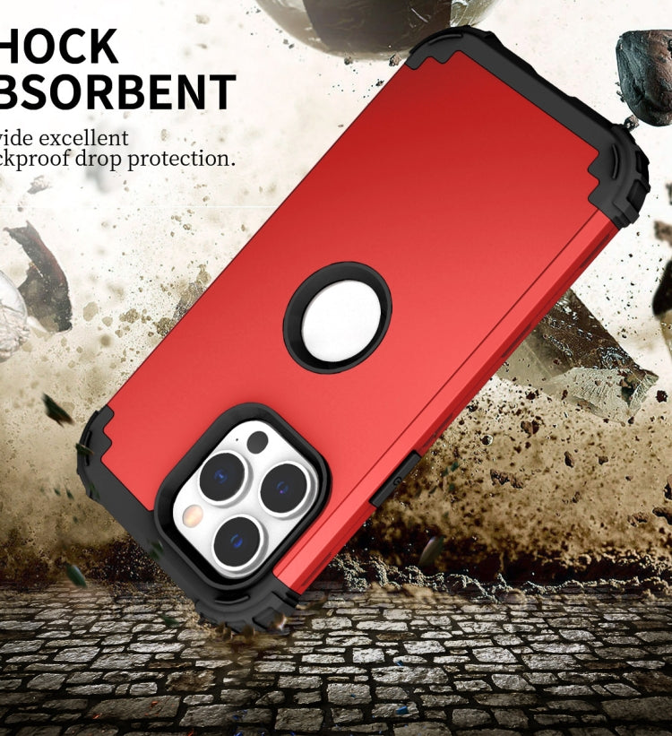 For iPhone 14 Pro 3 in 1 Shockproof Phone Case