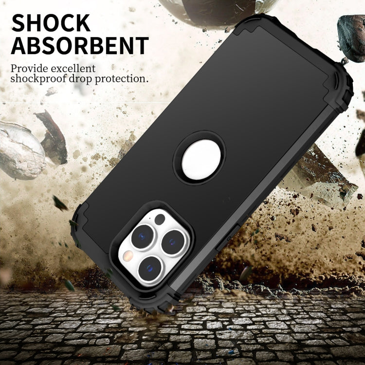 For iPhone 14 Pro Max 3 in 1 Shockproof Phone Case