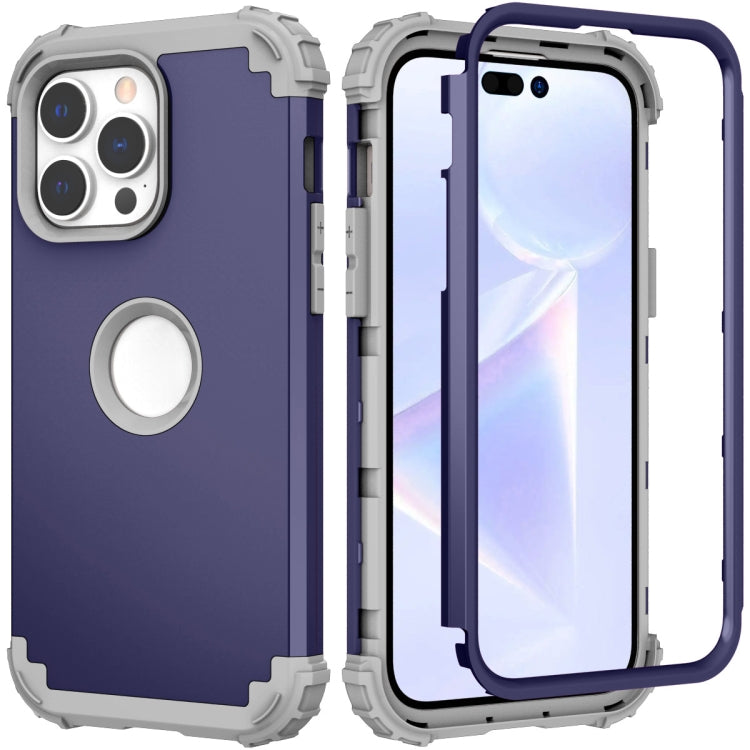 For iPhone 14 Pro Max 3 in 1 Shockproof Phone Case