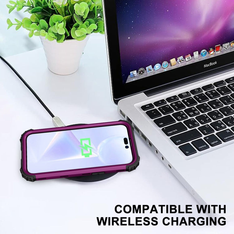 For iPhone 14 Pro Max 3 in 1 Shockproof Phone Case