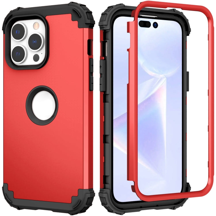 For iPhone 14 Pro Max 3 in 1 Shockproof Phone Case