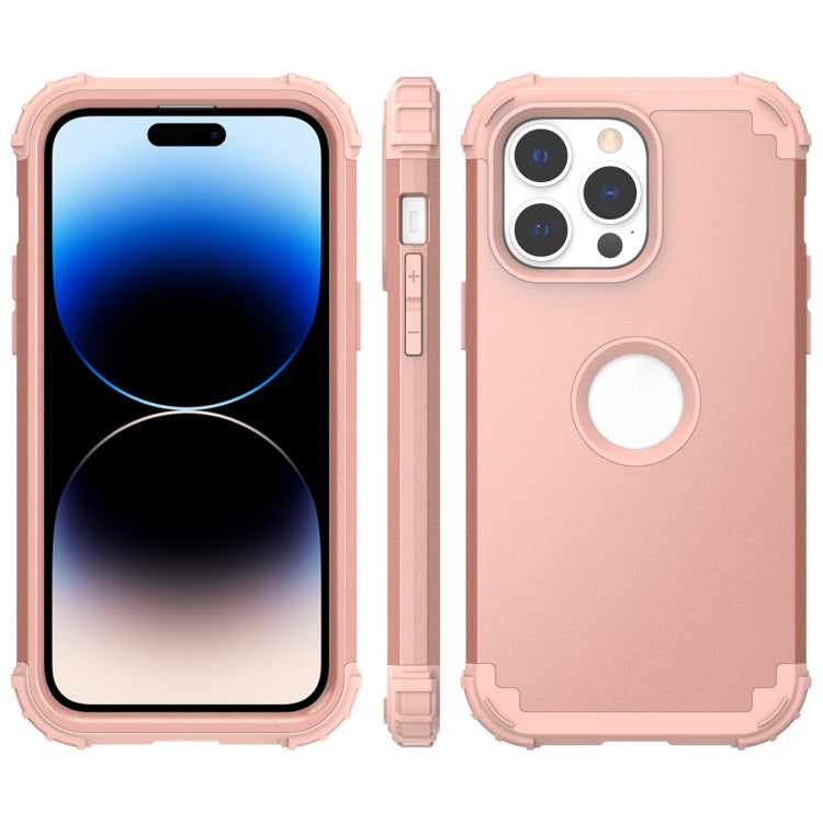 For iPhone 14 Pro Max 3 in 1 Shockproof Phone Case
