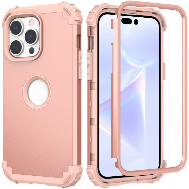 For iPhone 14 Pro Max 3 in 1 Shockproof Phone Case