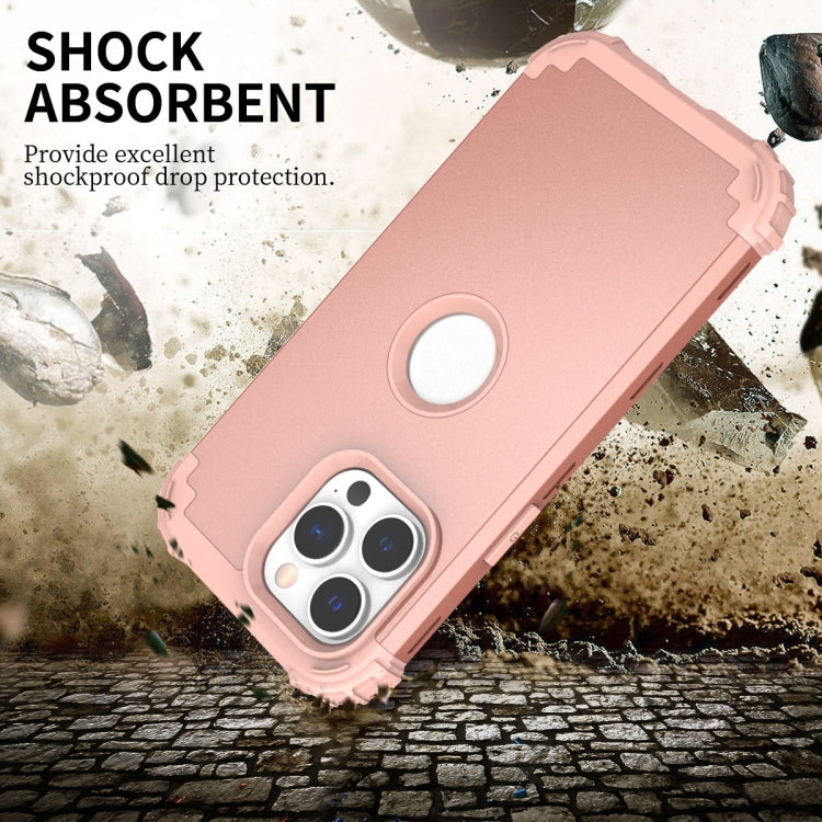 For iPhone 14 Pro Max 3 in 1 Shockproof Phone Case
