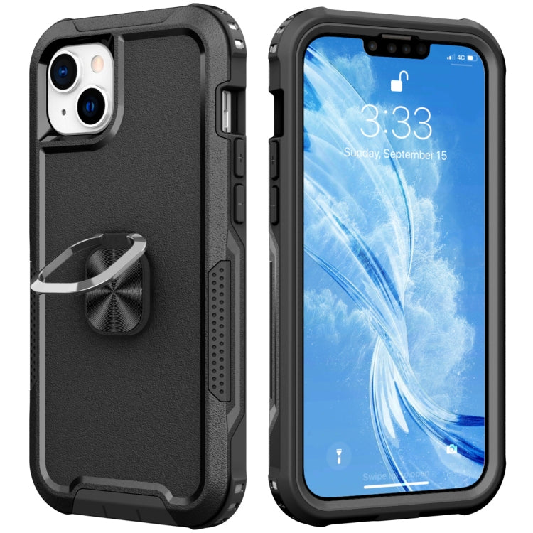 For iPhone 14 3 in 1 Ring Holder Phone Case