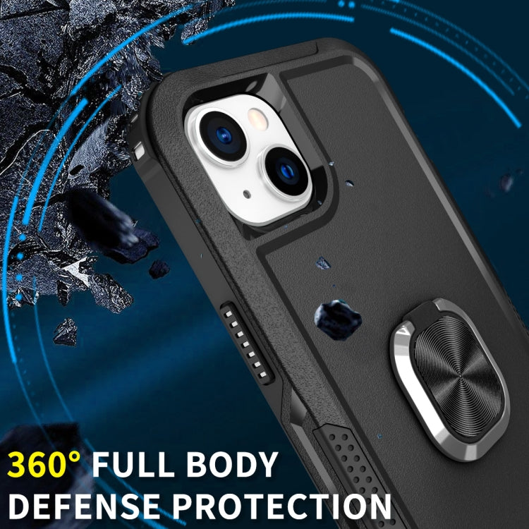 For iPhone 14 3 in 1 Ring Holder Phone Case