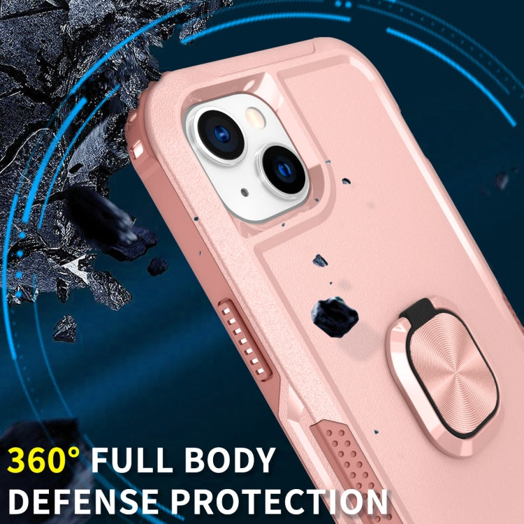 For iPhone 14 3 in 1 Ring Holder Phone Case