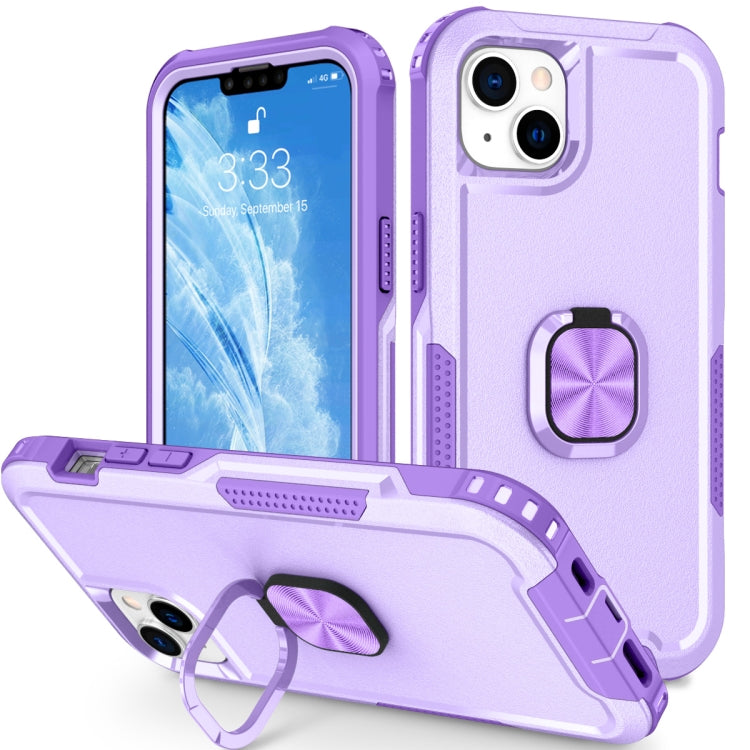 For iPhone 14 3 in 1 Ring Holder Phone Case
