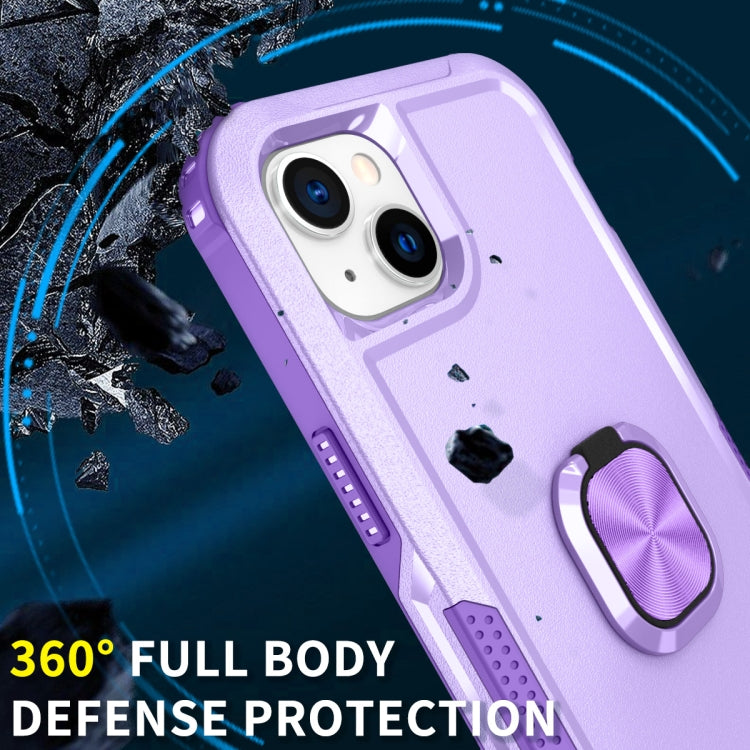For iPhone 14 3 in 1 Ring Holder Phone Case