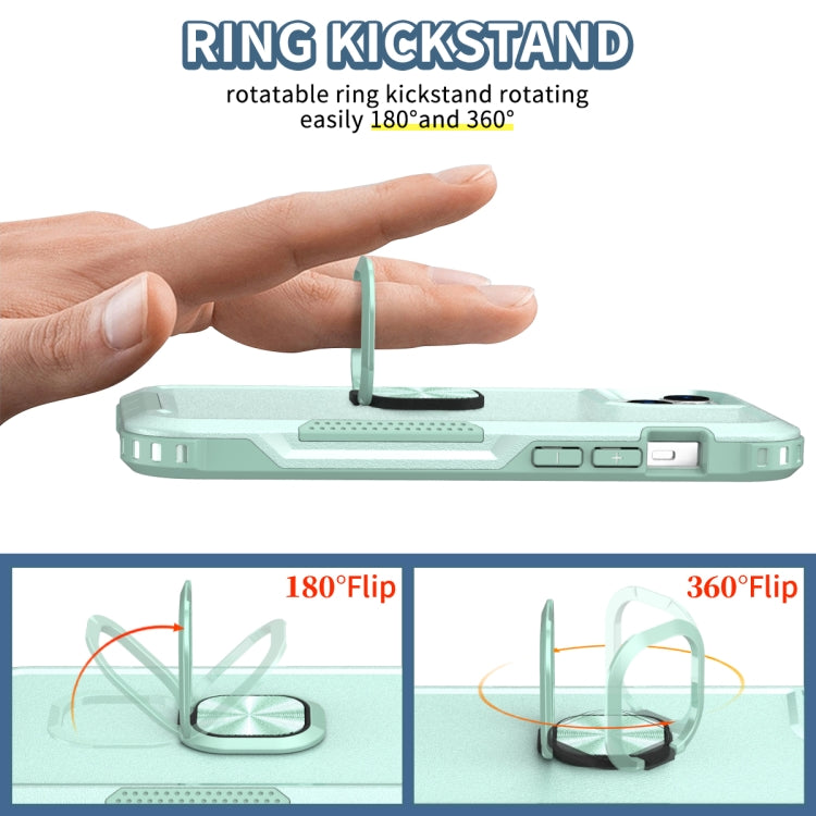 For iPhone 14 3 in 1 Ring Holder Phone Case