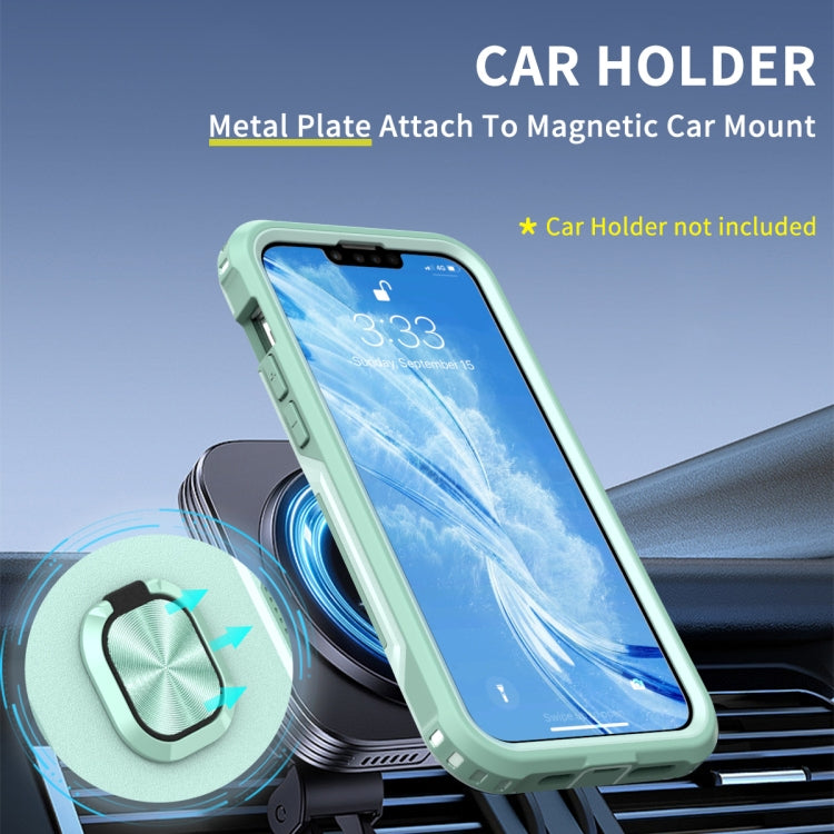 For iPhone 14 3 in 1 Ring Holder Phone Case