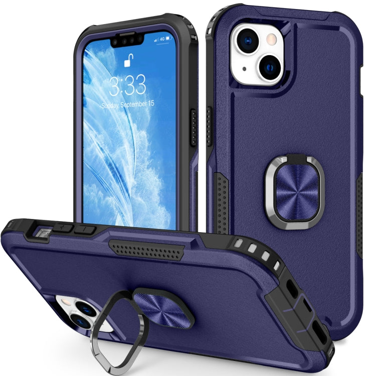 For iPhone 14 3 in 1 Ring Holder Phone Case