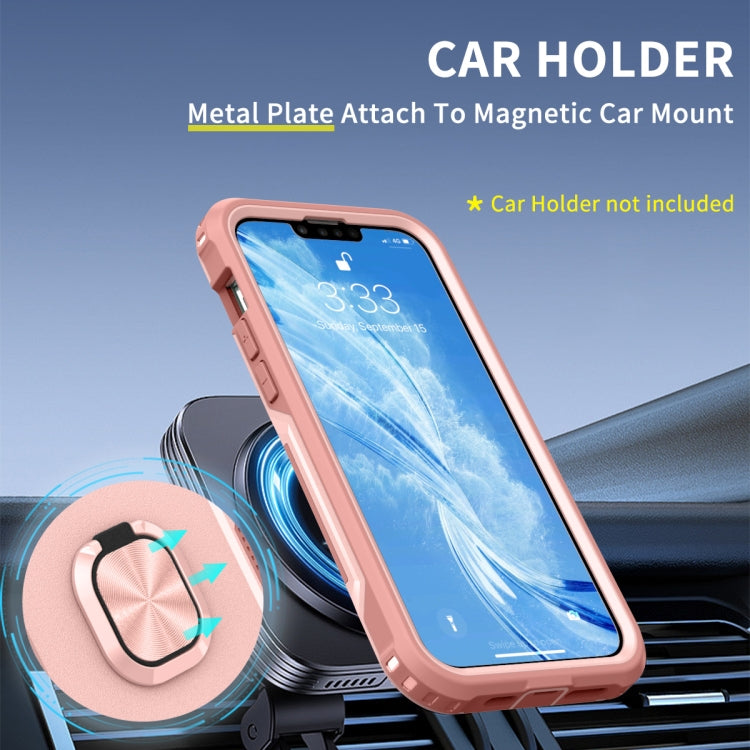 For iPhone 14 Plus 3 in 1 Ring Holder Phone Case
