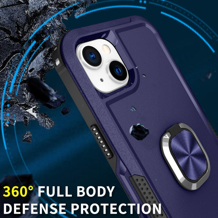 For iPhone 14 Plus 3 in 1 Ring Holder Phone Case