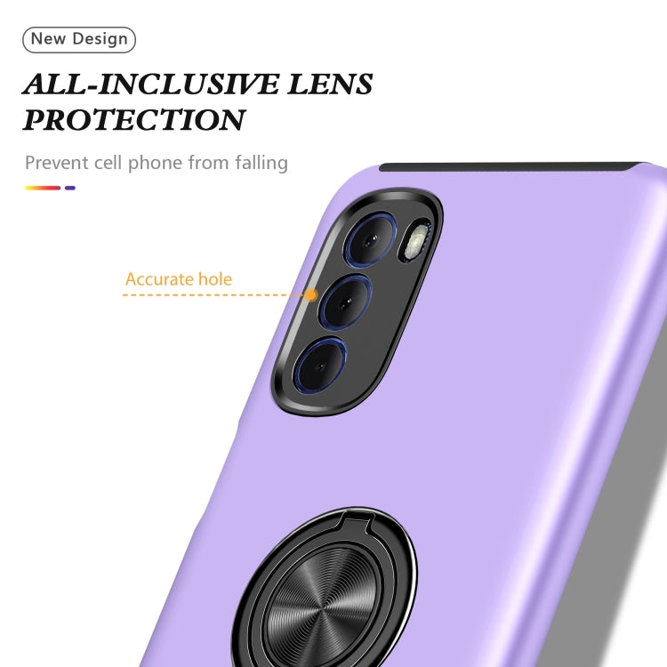 For Motorola Moto G Stylus 2022 PC + TPU Shockproof Magnetic Phone Case with Invisible Ring Holder