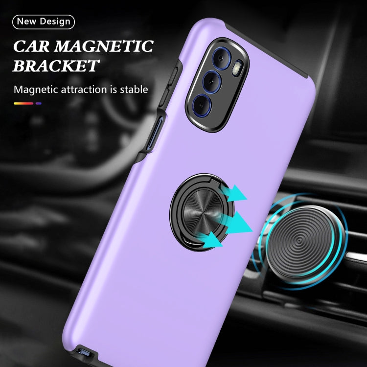 For Motorola Moto G Stylus 2022 PC + TPU Shockproof Magnetic Phone Case with Invisible Ring Holder