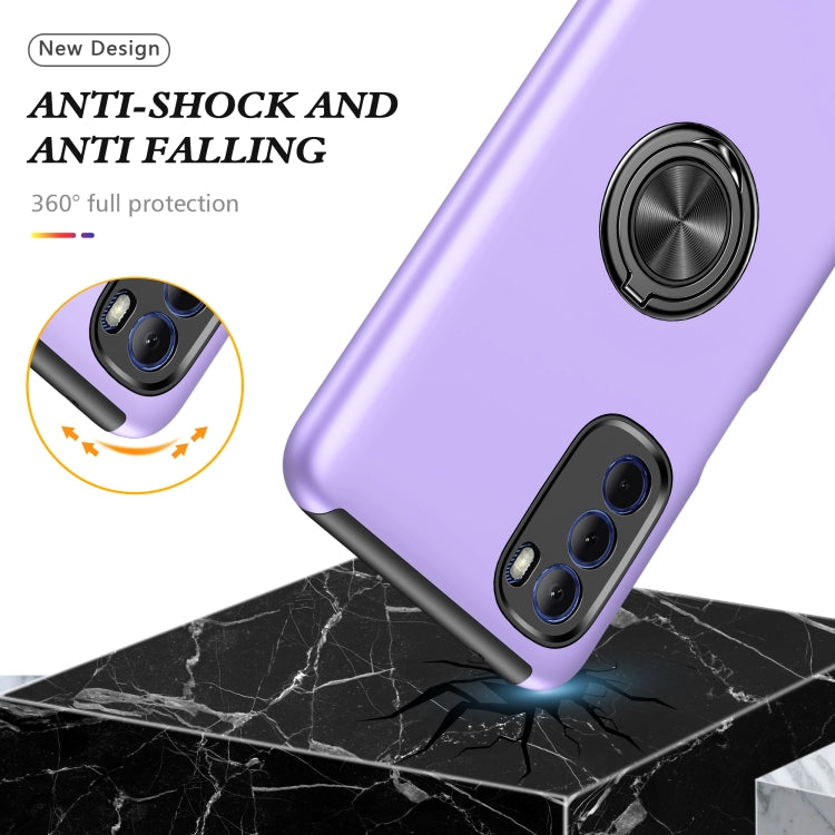 For Motorola Moto G Stylus 2022 PC + TPU Shockproof Magnetic Phone Case with Invisible Ring Holder