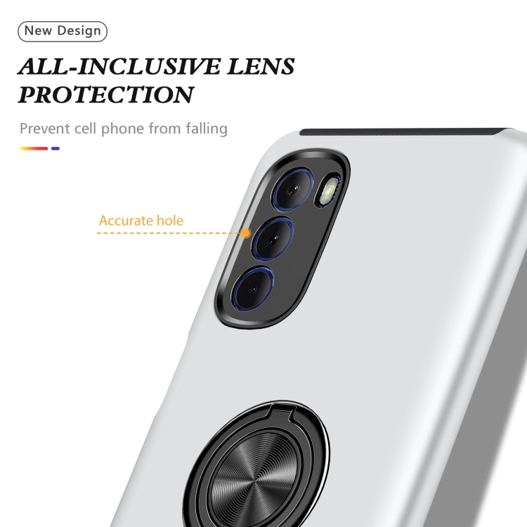 For Motorola Moto G Stylus 2022 PC + TPU Shockproof Magnetic Phone Case with Invisible Ring Holder