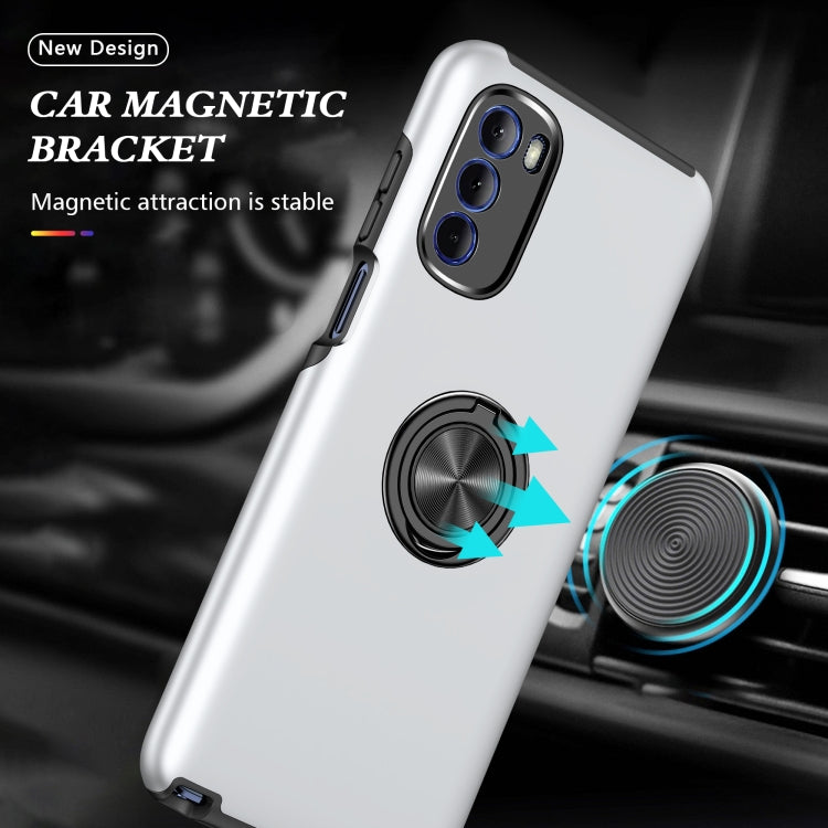 For Motorola Moto G Stylus 2022 PC + TPU Shockproof Magnetic Phone Case with Invisible Ring Holder