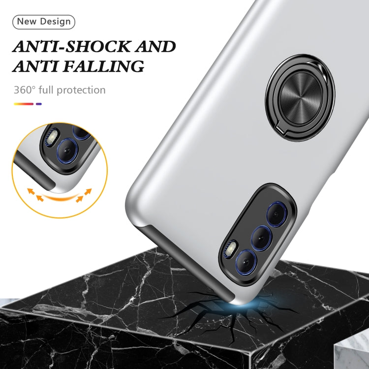 For Motorola Moto G Stylus 2022 PC + TPU Shockproof Magnetic Phone Case with Invisible Ring Holder