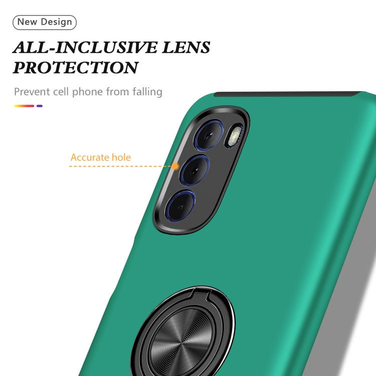 For Motorola Moto G Stylus 2022 PC + TPU Shockproof Magnetic Phone Case with Invisible Ring Holder