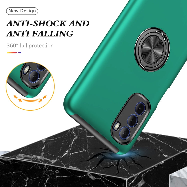 For Motorola Moto G Stylus 2022 PC + TPU Shockproof Magnetic Phone Case with Invisible Ring Holder