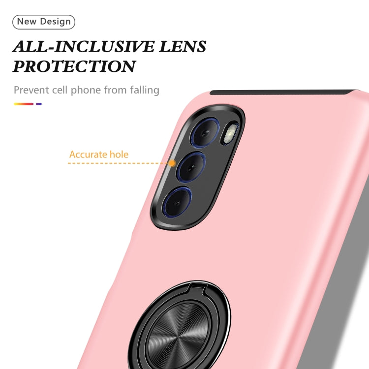 For Motorola Moto G Stylus 2022 PC + TPU Shockproof Magnetic Phone Case with Invisible Ring Holder