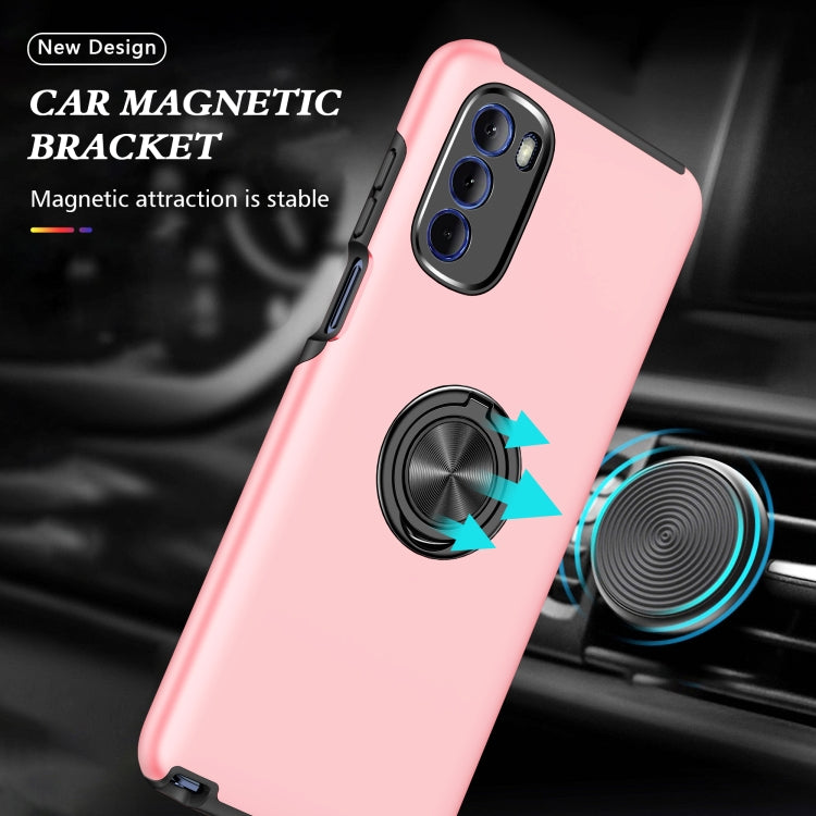 For Motorola Moto G Stylus 2022 PC + TPU Shockproof Magnetic Phone Case with Invisible Ring Holder