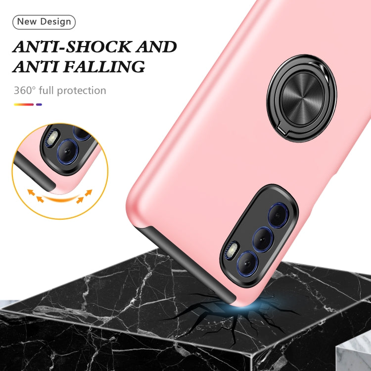 For Motorola Moto G Stylus 2022 PC + TPU Shockproof Magnetic Phone Case with Invisible Ring Holder