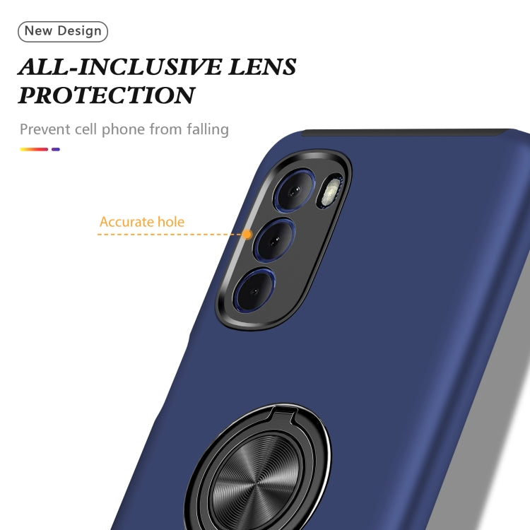 For Motorola Moto G Stylus 2022 PC + TPU Shockproof Magnetic Phone Case with Invisible Ring Holder