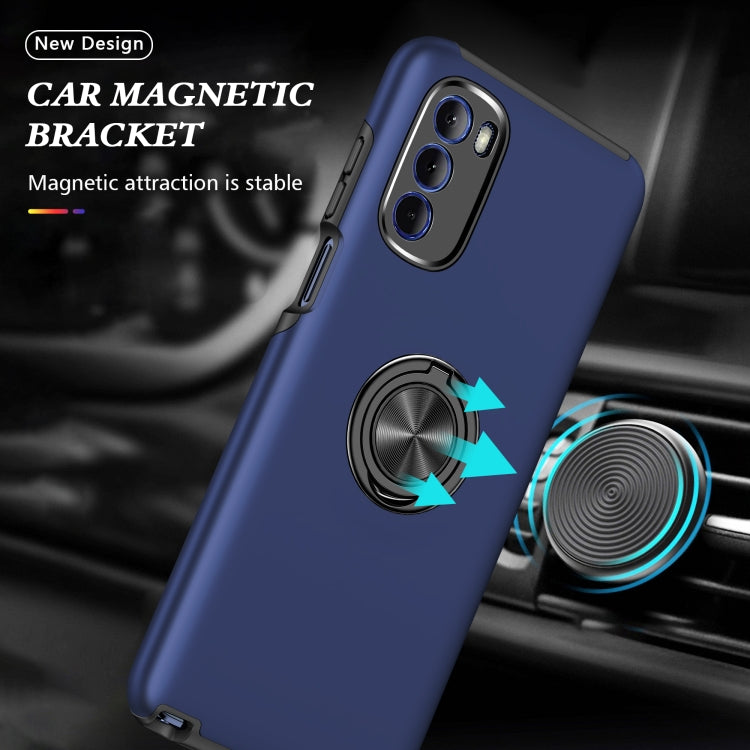 For Motorola Moto G Stylus 2022 PC + TPU Shockproof Magnetic Phone Case with Invisible Ring Holder
