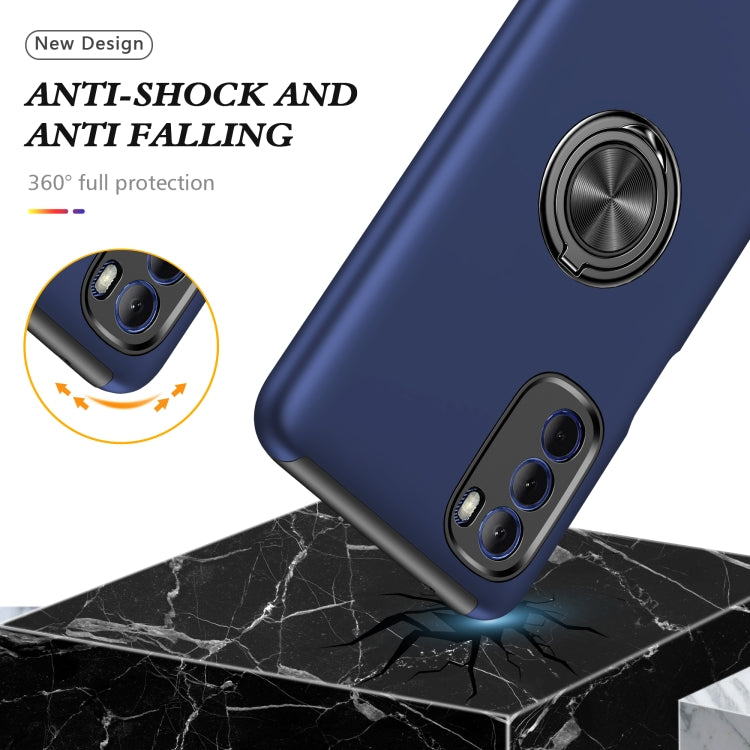 For Motorola Moto G Stylus 2022 PC + TPU Shockproof Magnetic Phone Case with Invisible Ring Holder