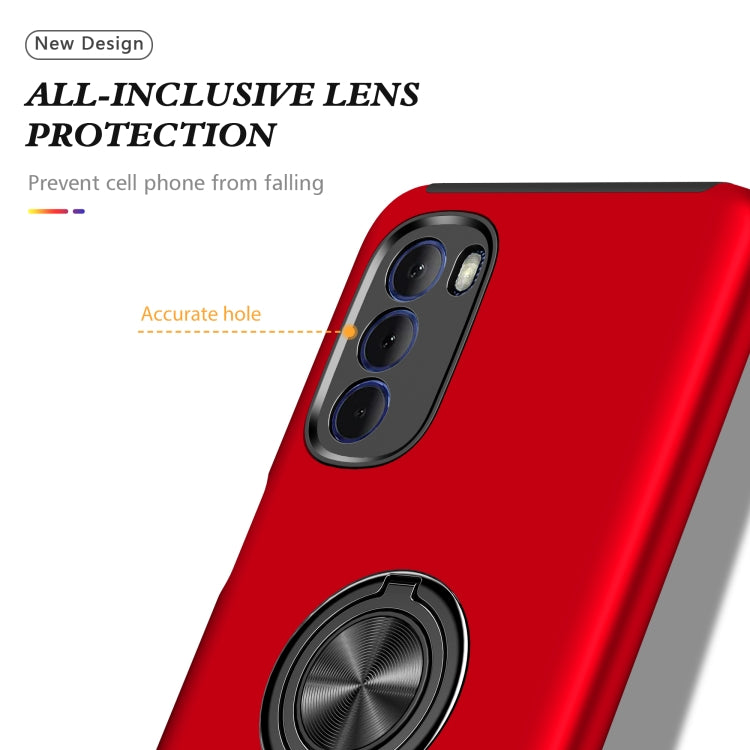 For Motorola Moto G Stylus 2022 PC + TPU Shockproof Magnetic Phone Case with Invisible Ring Holder