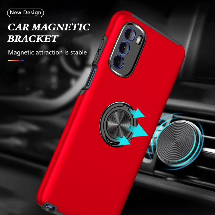 For Motorola Moto G Stylus 2022 PC + TPU Shockproof Magnetic Phone Case with Invisible Ring Holder