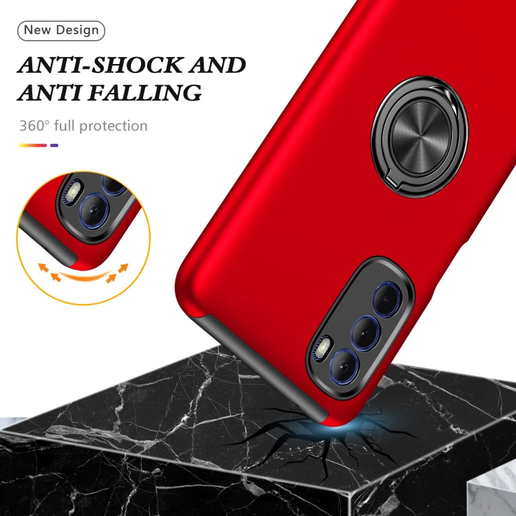 For Motorola Moto G Stylus 2022 PC + TPU Shockproof Magnetic Phone Case with Invisible Ring Holder