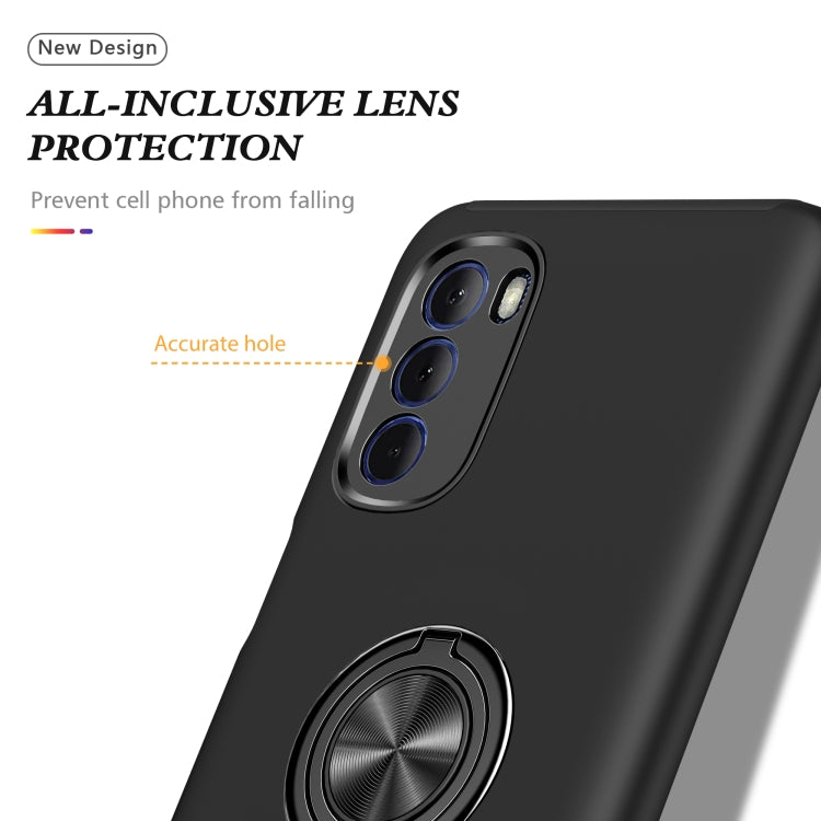 For Motorola Moto G Stylus 2022 PC + TPU Shockproof Magnetic Phone Case with Invisible Ring Holder