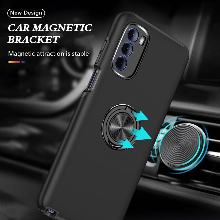 For Motorola Moto G Stylus 2022 PC + TPU Shockproof Magnetic Phone Case with Invisible Ring Holder