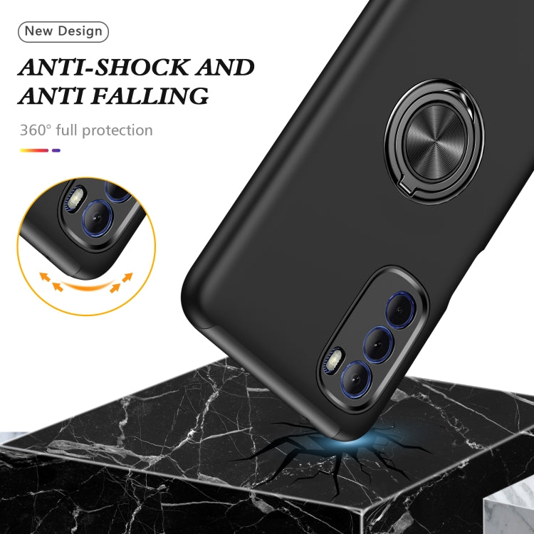 For Motorola Moto G Stylus 2022 PC + TPU Shockproof Magnetic Phone Case with Invisible Ring Holder