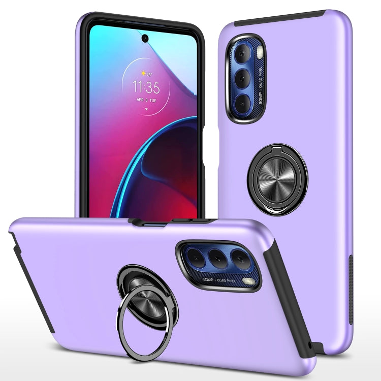 For Motorola Moto G Stylus 5G 2022 PC + TPU Shockproof Magnetic Phone Case with Invisible Ring Holder