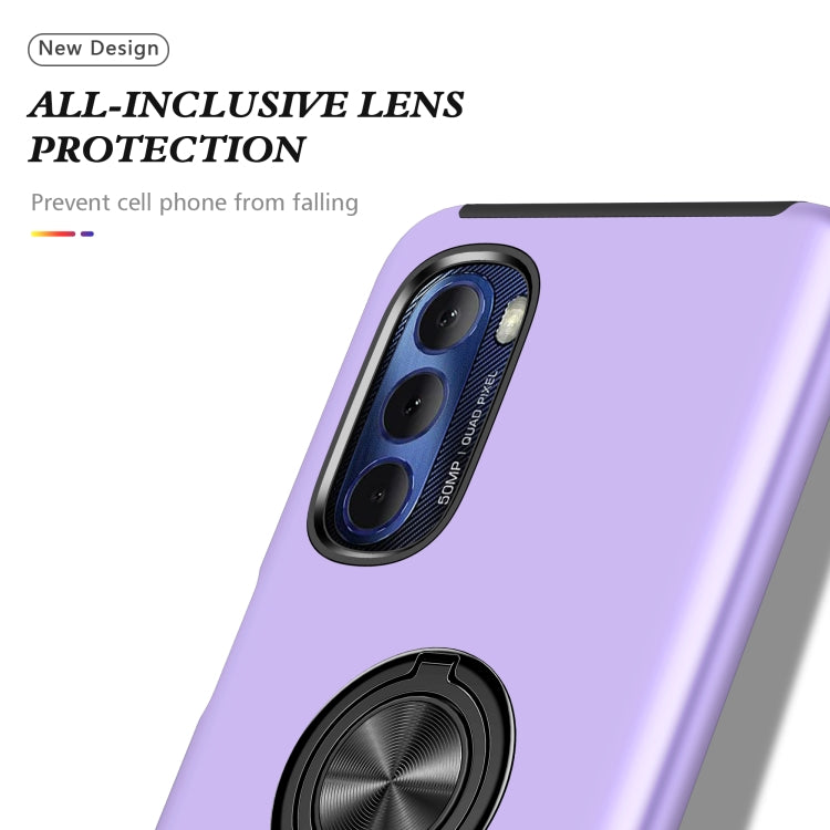 For Motorola Moto G Stylus 5G 2022 PC + TPU Shockproof Magnetic Phone Case with Invisible Ring Holder