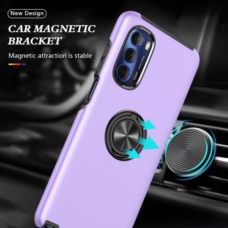 For Motorola Moto G Stylus 5G 2022 PC + TPU Shockproof Magnetic Phone Case with Invisible Ring Holder